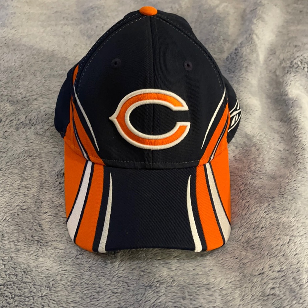 VINTAGE CHICAGO BEARS Reebok NFL Equipment Stretch Fitted Hat - OSFA